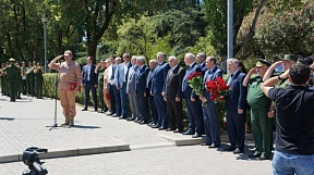 Митинг в связи с годовщиной ввода Коллективных сил СНГ по поддержанию мира на территории Абхазии
